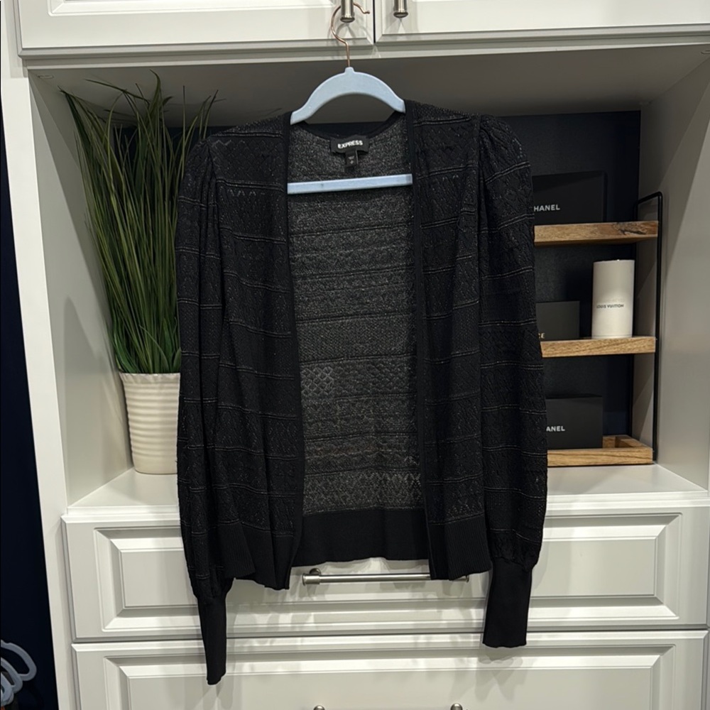 Express Black Cardigan Sweater